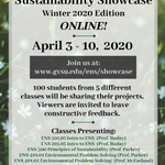 Sustainability Showcase (Virtual Event) on April 3, 2020